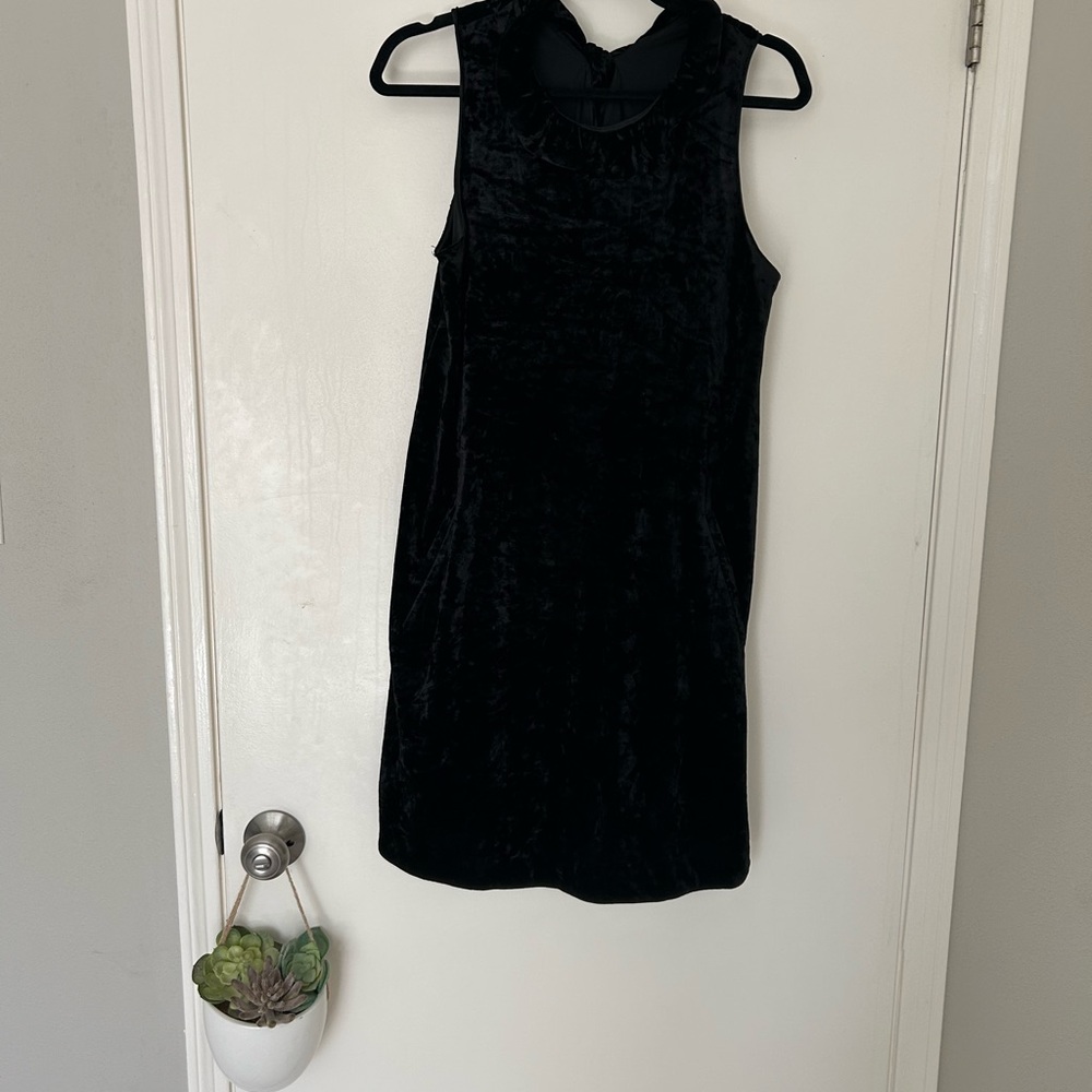 Elegant Black Velvet Dress